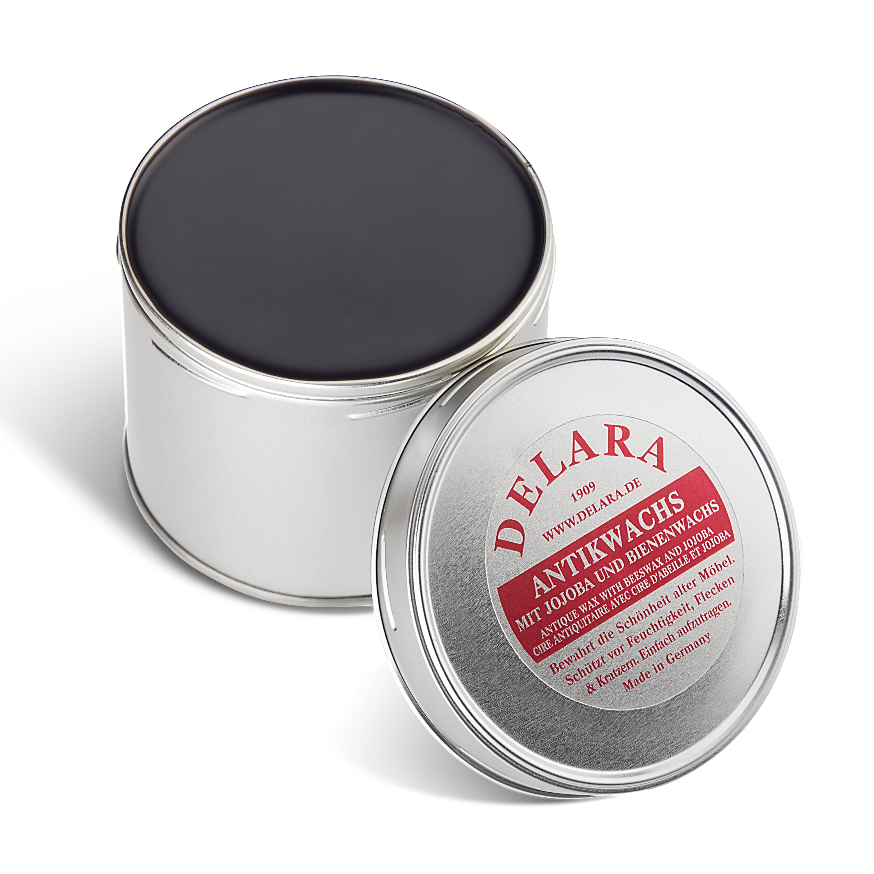 DELARA Cera antigua con jojoba y cera de abejas, protege los muebles antiguos de la desecación y oxidación - 500 ml