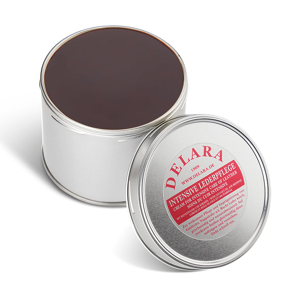 DELARA Intensive Lederpflege – 500 ml - Imprägniert und schützt Leder sehr wirksam. Neue Rezeptur mit hochwertigem Kokosöl und Bienenwachs - Made in Germany