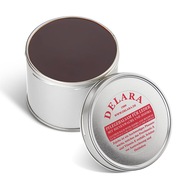 DELARA Pflegebalsam für Leder mit Jojoba und Bienenwachs, 500 ml - Made in Germany