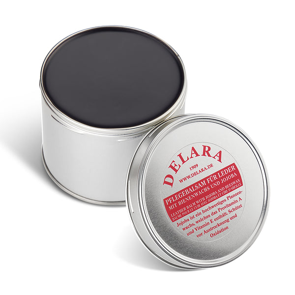 DELARA Pflegebalsam für Leder mit Jojoba und Bienenwachs, 500 ml - Made in Germany