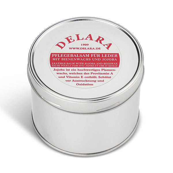 DELARA Pflegebalsam für Leder mit Jojoba und Bienenwachs, 500 ml - Made in Germany