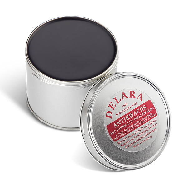 DELARA Antikwachs mit Jojoba und Bienenwachs, schützt antike Möbel vor Austrocknung und Oxidation - 500 ml
