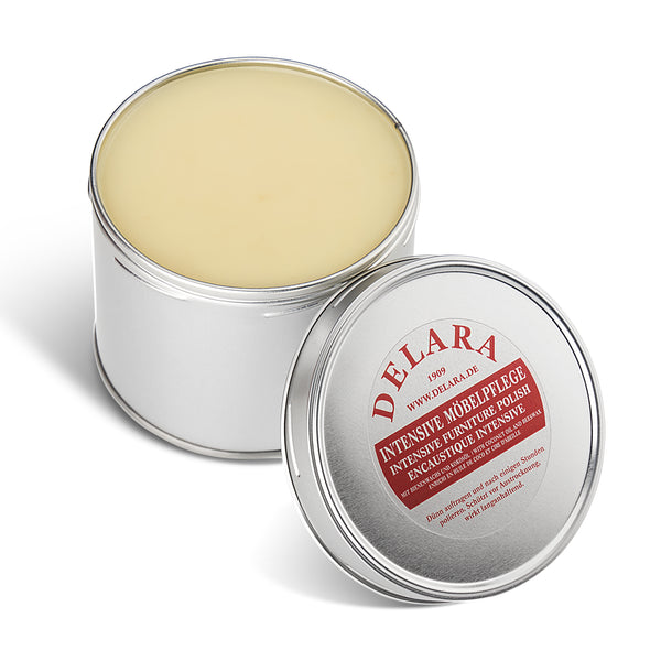 DELARA Intensive Möbelpflege, sehr hochwertiges Möbelwachs mit Bienenwachs und Kokosöl, 500 ml, Made in Germany