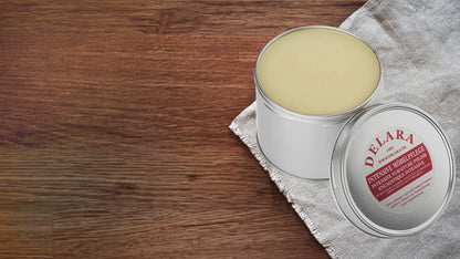 DELARA Intensive Furniture Care, cera per mobili di altissima qualità con cera d'api e olio di cocco, 100 ml, Made in Germany