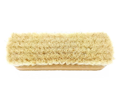 DELARA Spazzola in pelo di capra, spazzola lucidante in pelo di capra bianco, morbido e denso per una lucidatura particolarmente delicata e una lucentezza perfetta - Prodotto in Germania