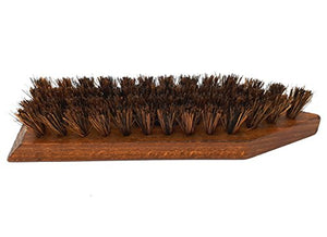 DELARA Große Reinigungsbürste aus lackiertem Holz mit kräftigen Kokosfasern zum Entfernen von grobem Schmutz von Schuhen, Gummistiefeln, Wanderstiefeln usw. - Made in Germany