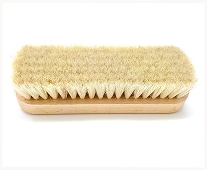 DELARA Spazzola in pelo di capra, spazzola lucidante in pelo di capra bianco, morbido e denso per una lucidatura particolarmente delicata e una lucentezza perfetta - Prodotto in Germania